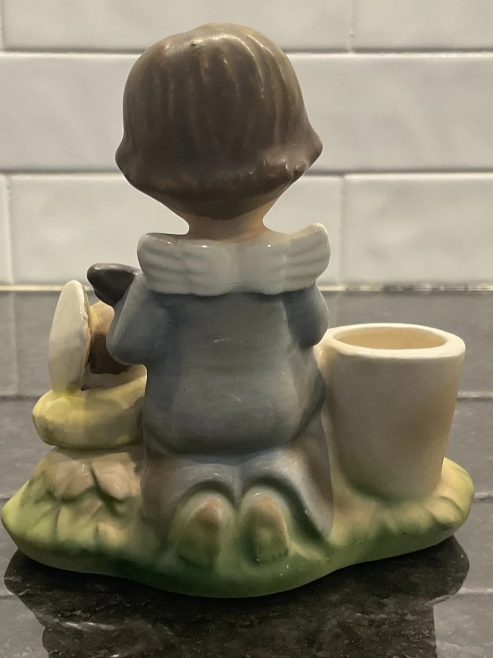 Angel Baby Jesus Candle Holder